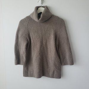 All saints jago roll neck Sand Brown sweater size xs